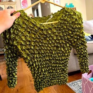 VTG 90’s Popcorn Shirt OS Amazing Growing Shirt! See photos. Green color UNISEX